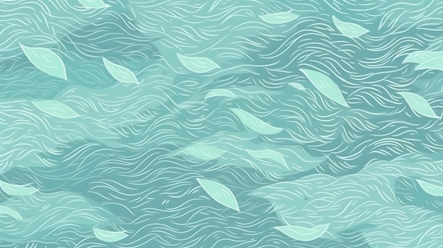 Simple and subtle aquatic background pattern for web and poster design Generative AI