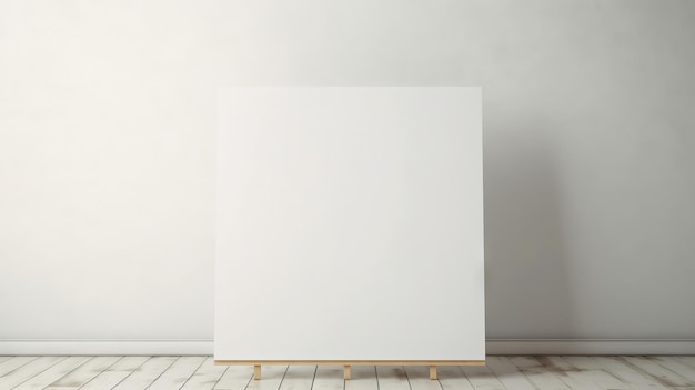 Photo simple and timeless white canvas for artists