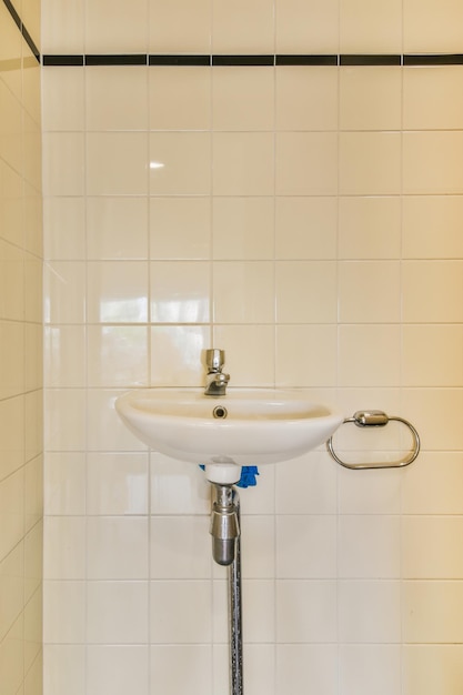 Simple toilet with small sink