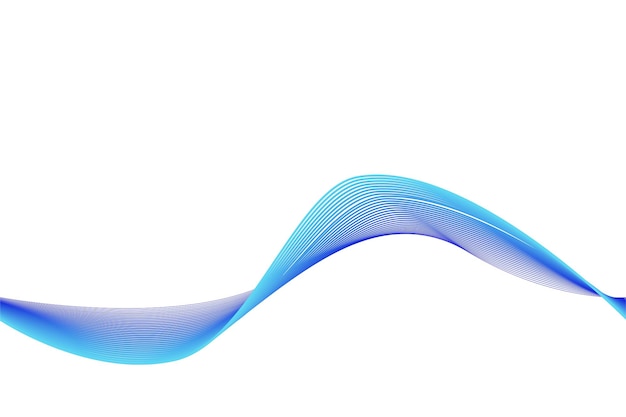 Simple Vector Blue Wave Vertical Lines