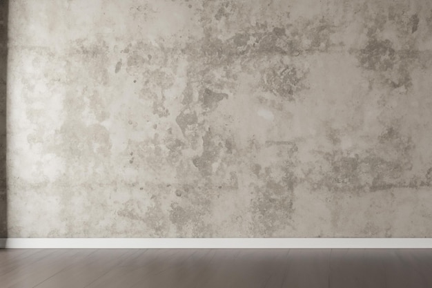 Photo simplicity in space minimalist interior with cement walls