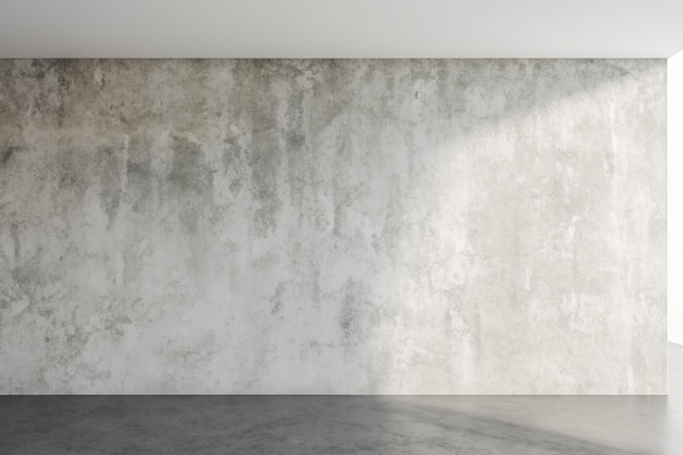 Photo simplicity in space minimalist interior with cement walls