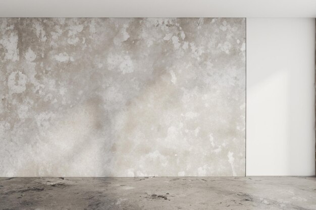 Photo simplicity in space minimalist interior with cement walls