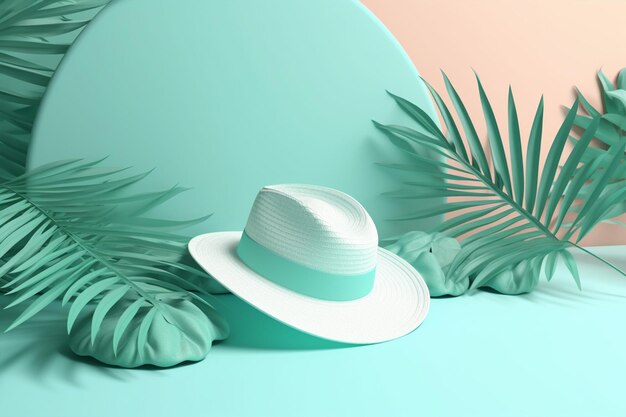 Simplicity and Summer Vibes in Minimalistic Background