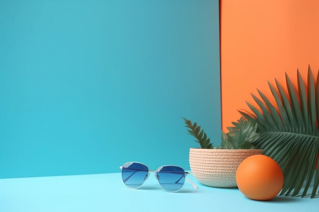 Simplicity and Summer Vibes in Minimalistic Background