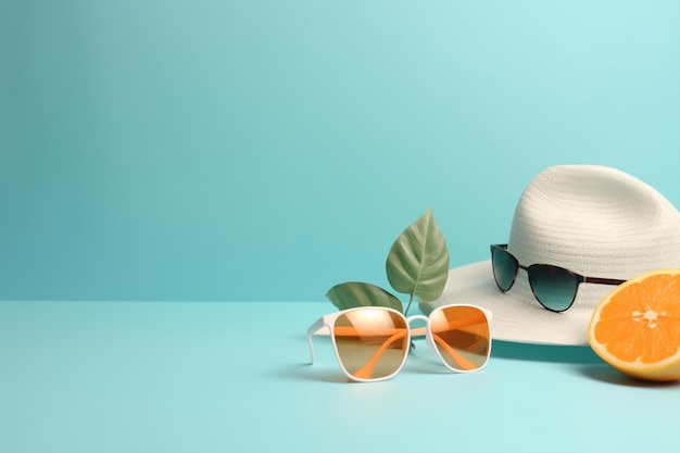 Simplicity and Summer Vibes in Minimalistic Background