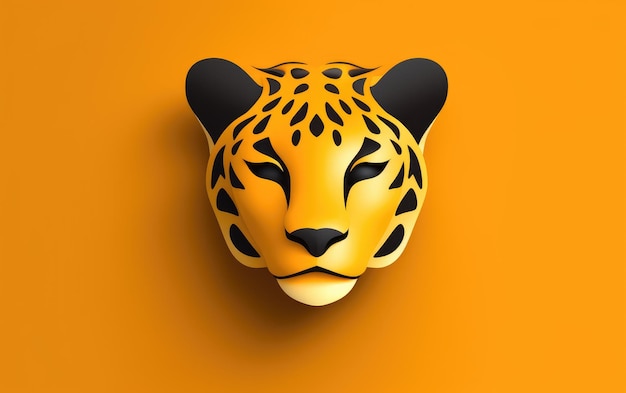 A Simplified Yet Powerful Cheetah Icon in 3D