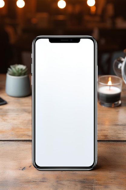 Simplistic smartphone screen for effective mockups