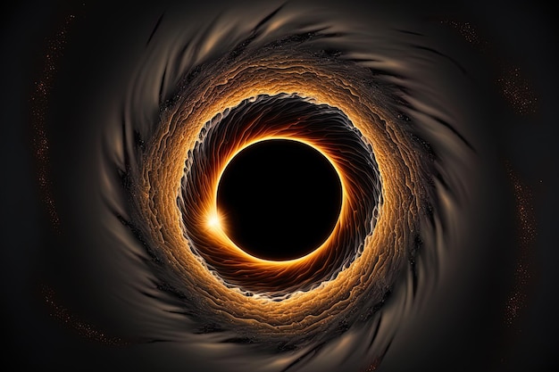 A simulation of a large black hole with no light at the center