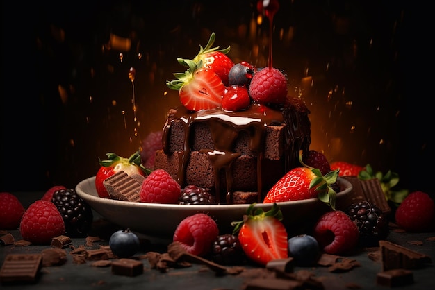 The Sinful Symphony of Molten Chocolate and Fresh Fruits