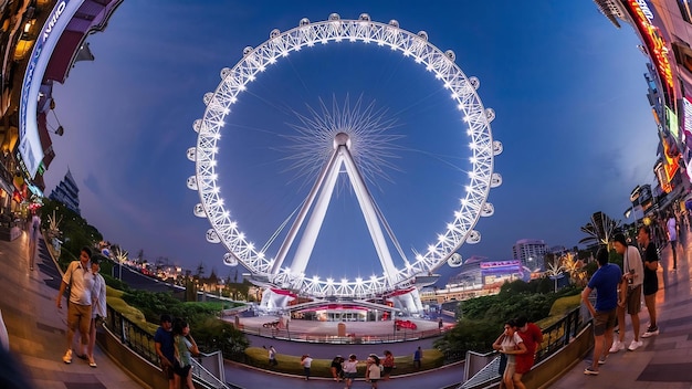 Singapore june 19 singapore flyer the largest ferris wheel in the world