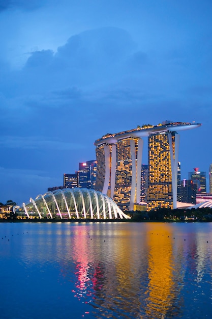 Singapore marina bay 1 june 2022 Singapore Marina Bay Sands at night