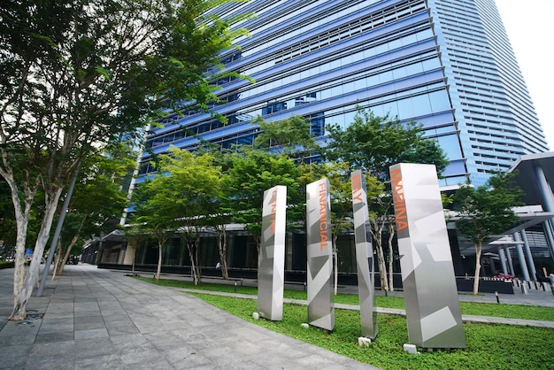 Singapore marina bay 12 june 2022 marina bay financial center buildings