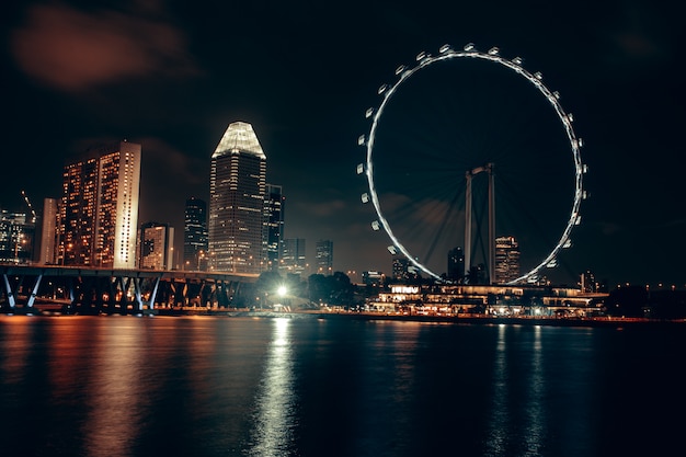 Singapore at night