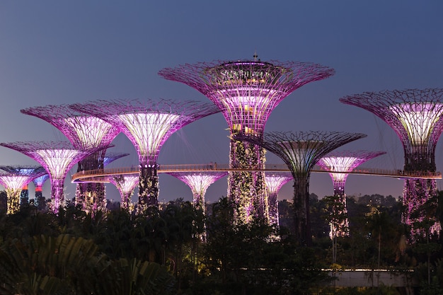 SINGAPORE - OCTOBER 15, 2014: Gardens by the Bay is a park spanning 101 hectares in central Singapore.