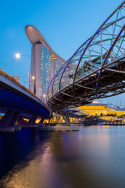 Singapore Skyline dusk