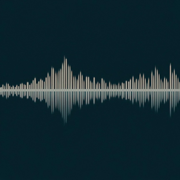 A single abstract sound wave crossing the cover from left to right