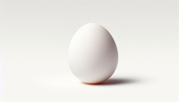 A Single Brown Chicken Egg Isolated on a White Background