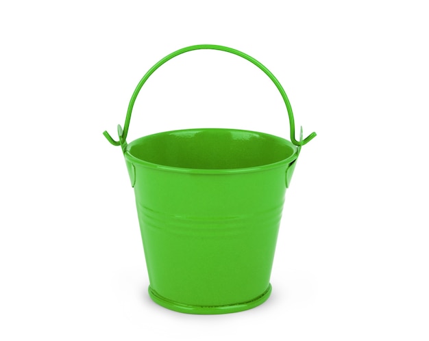 Single  bucket isolated on a white background