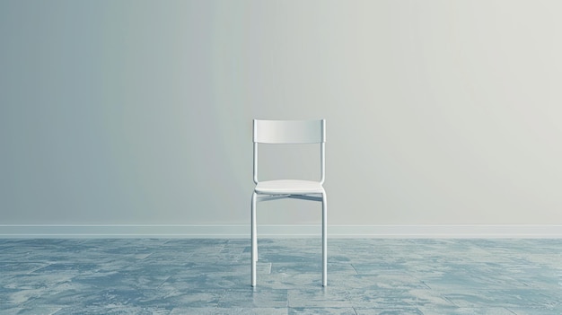 A Single Chair in a Minimalist Room