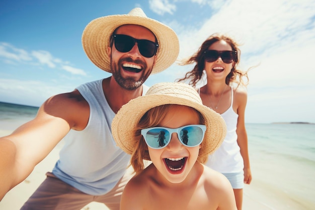 single father spending the vacations with his daughters all with a broad smile