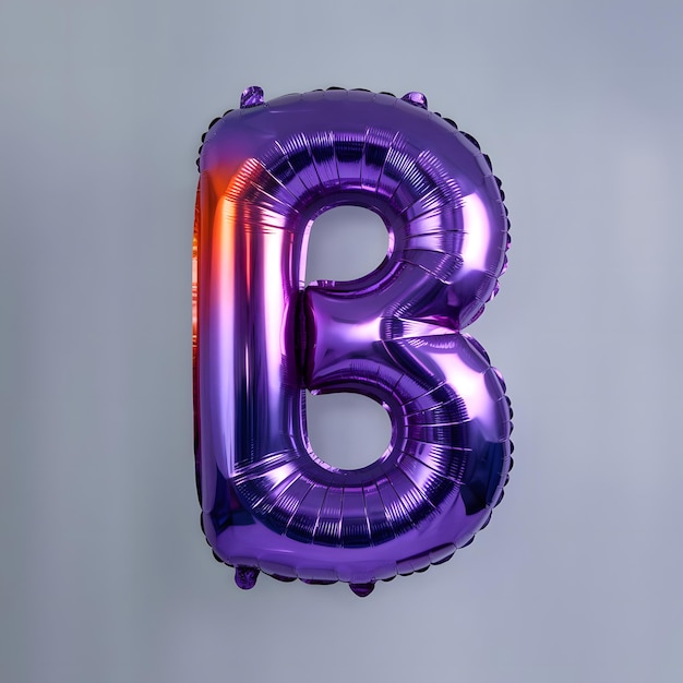 Single Floating Balloon in the Shape of Letter B for Birthdays and Events