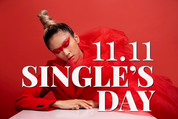 Single's day banner design