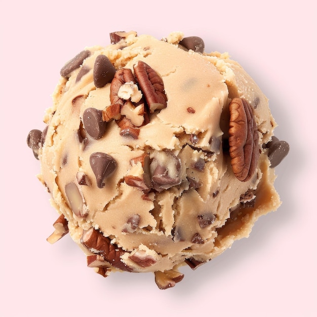 Single Scoop of Chocolate Chip Pecan Ice Cream