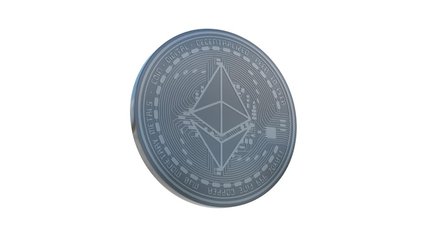 Single Silver Ethereum Cryptocurrency