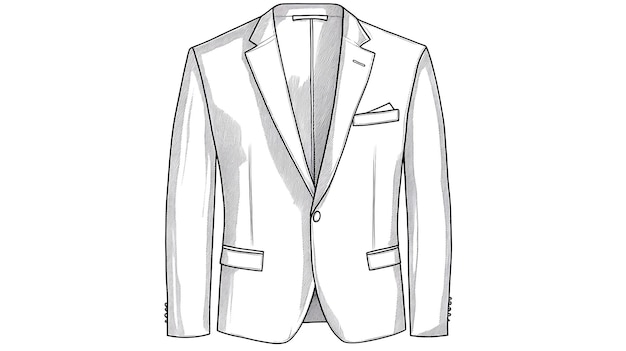 Photo a singlebreasted blazer with a notch lapel