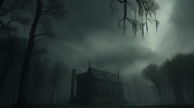 Sinister Haunted Swamp Atmosphere