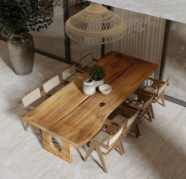 Sitting area in the garden of the modern villa