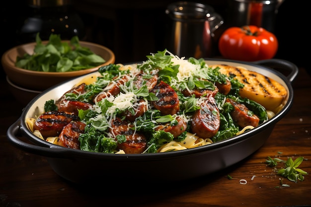 Sizzling Hot Sausage Pasta Extravaganza