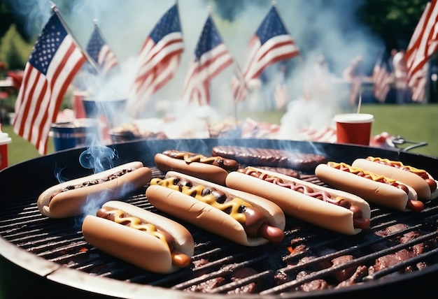 Sizzling Summer BBQ and Flags