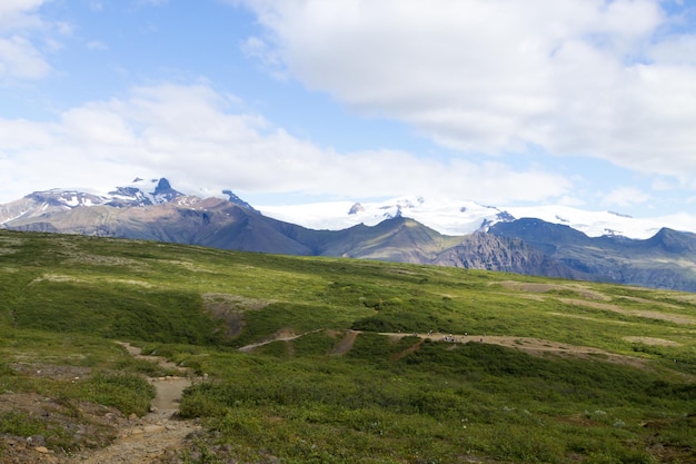 Skaftafell national park landscape south Iceland landmark