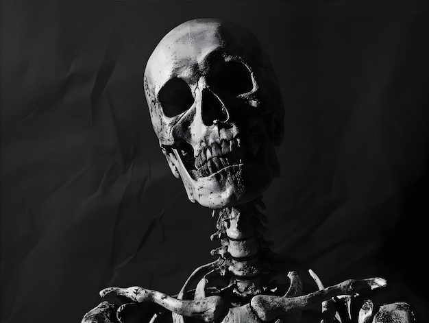 Photo skeleton in studio