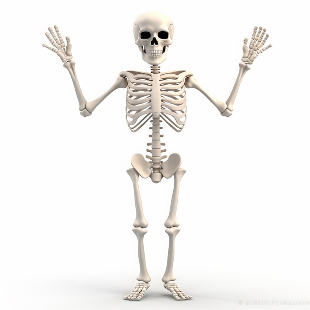 Photo a skeleton with a shirt that says quot skeleton quot on it