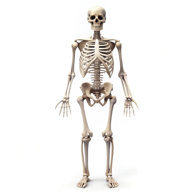 Photo a skeleton with a skeleton that says quot skeleton quot on it