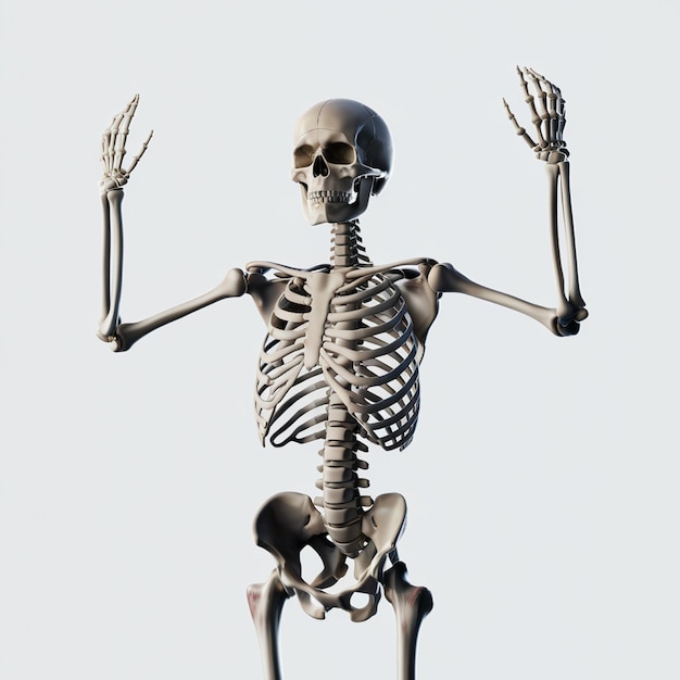 Photo a skeleton with the word bones on it