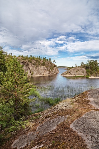 Skerries of Ladoga lake.