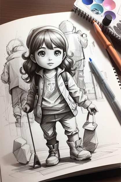 sketch book drawings for kids