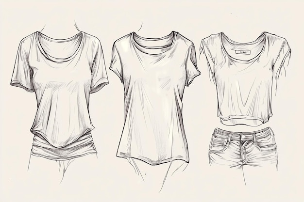 Photo sketching comfortable and versatile tops for every generative ai