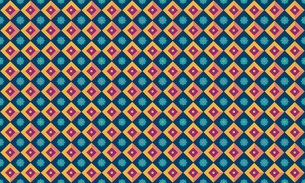 Skeuomorphic Design Geometric Shapes Seamless Pattern for Wallpaper Background