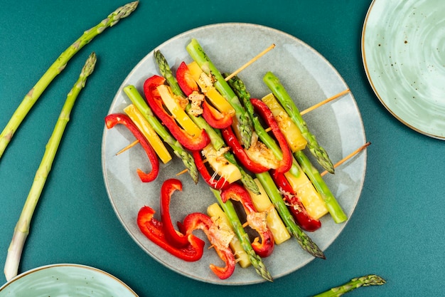 Skewers with vegetables