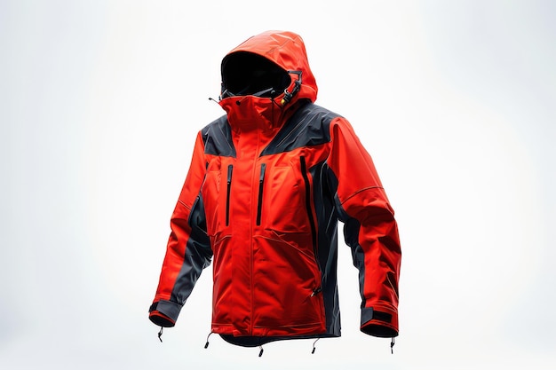 Photo ski jacket isolated in transparent background