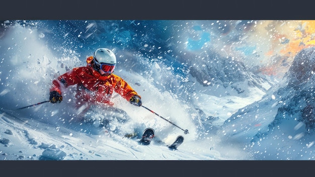 Skiing Jumping skier Extreme winter sports