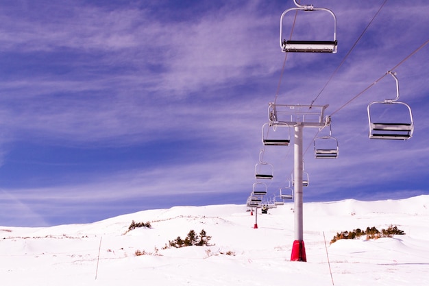 Photo skiing at loveland ski resort, colorado.