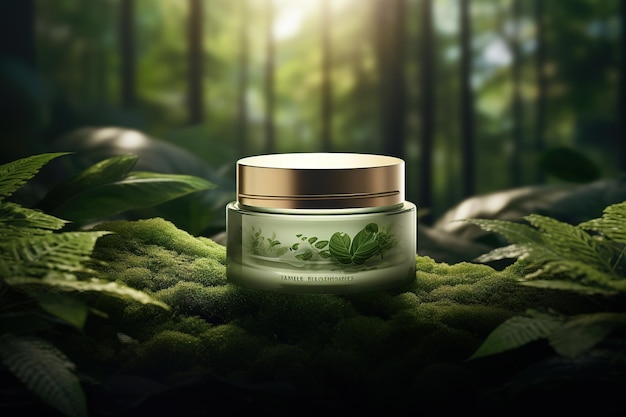 skincare jar mockup