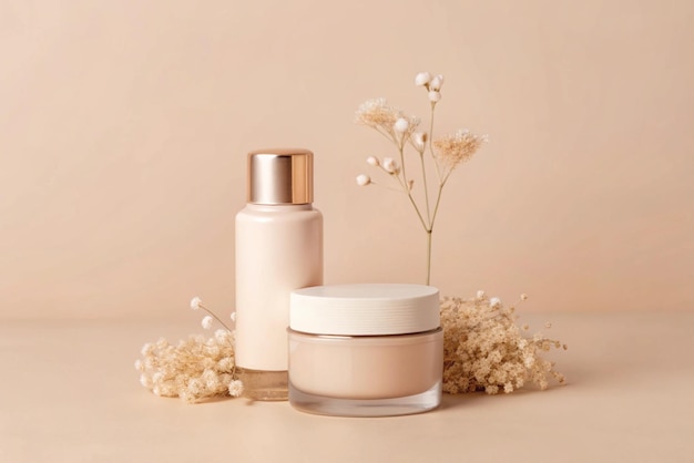 Photo skincare product mockup