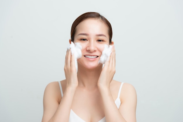 Skincare women beauty hygiene and personal care concept